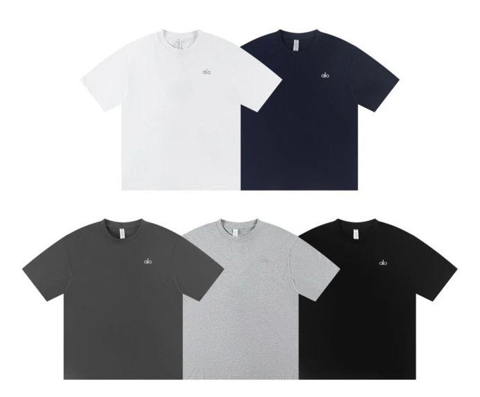 Alo Logo Graphic Black T-Shirt - 44