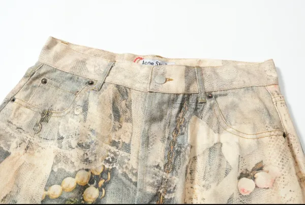 Denim Tears x Dior Jeans Multicolor Embellished Wide-Leg Jeans - 5