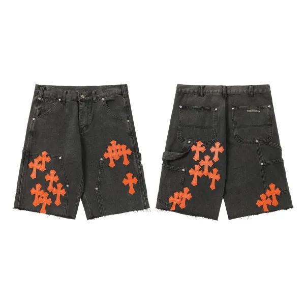 Chrome Hearts Cross Patch Black Jeans - 38