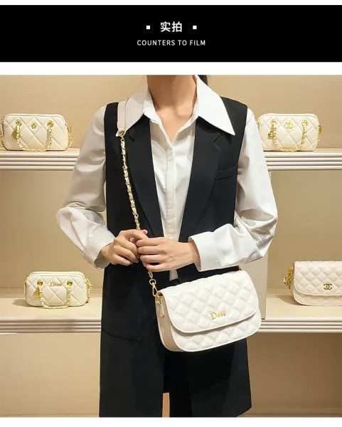 Dior Diorama Quilted Black Leather Belt Bag with Chain Strap - 4