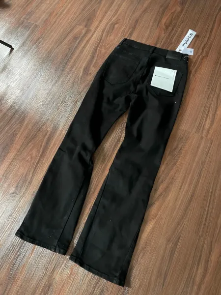 Purple Brand Black Straight Fit Jeans - 1