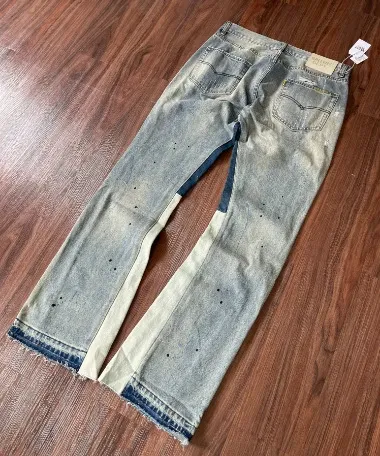 Denim Tears Patchwork Distressed Jeans - 1