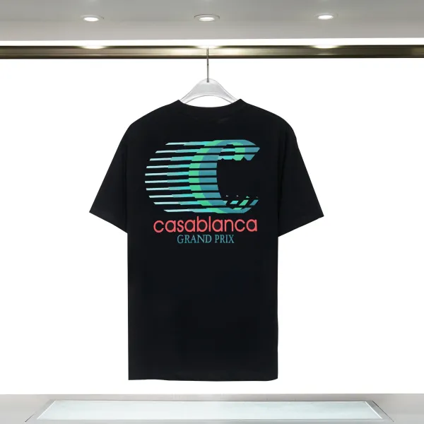 Casablanca Grand Prix Graphic T-Shirt Black - 1