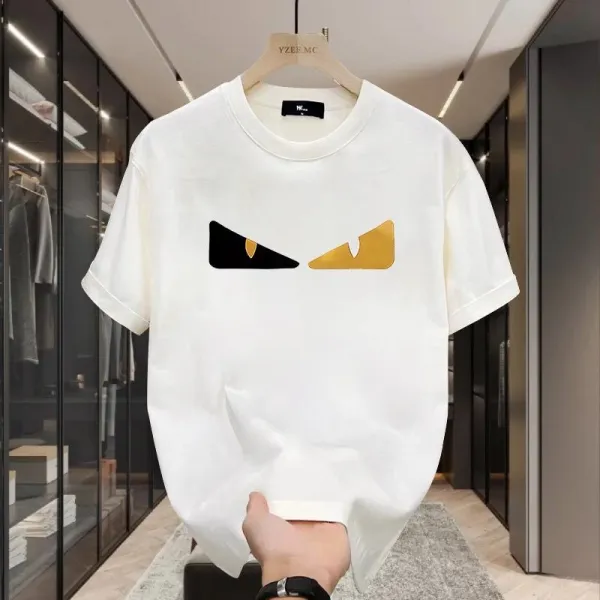 Design Battlekid Logo Grid Print White T-Shirt - 13