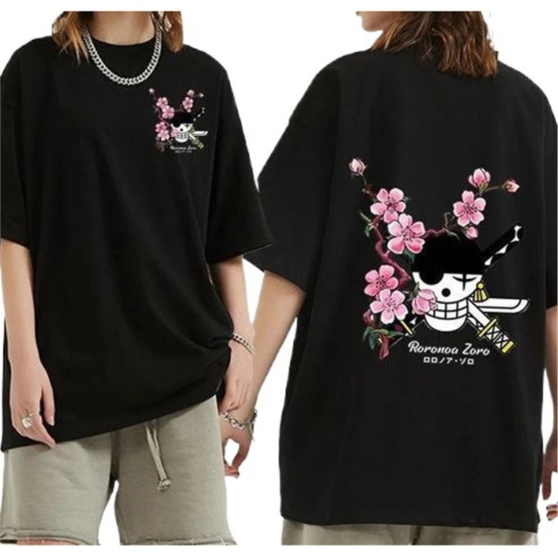 Anime Print Cotton T-Shirt