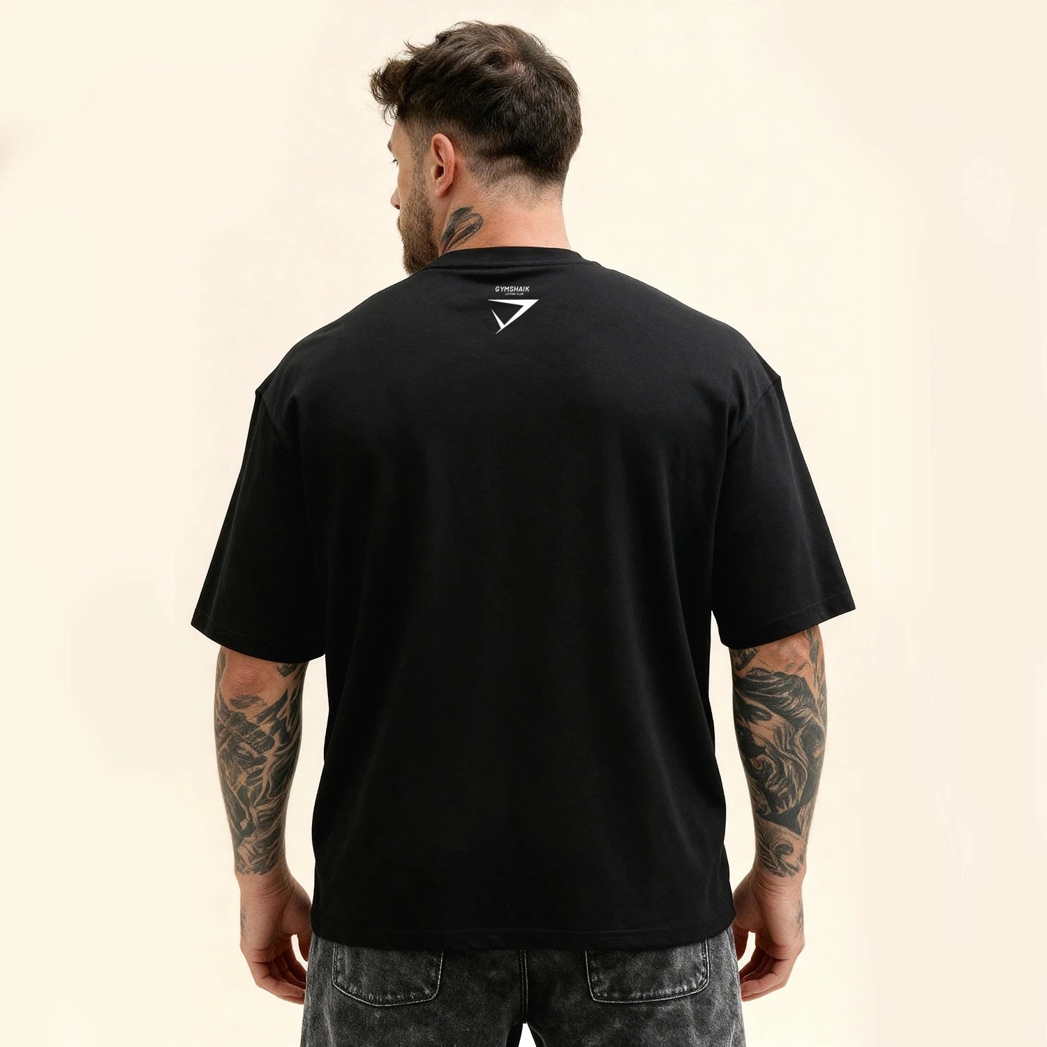 Design Basic Crew Neck Black T-Shirt - 16