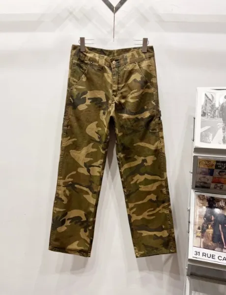 Carhartt Work In Progress Camo Cargo Pants Army Green - 1
