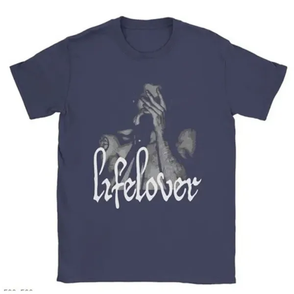 Design Lifelover Graphic Print Navy T-Shirt - 1
