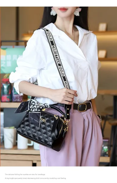Dior Oblique Quilted Mini Handbag Black - 11