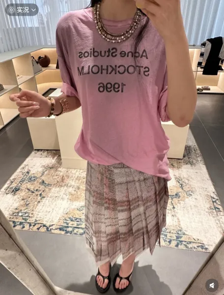 Acne Studios Stockholm 1996 Pink T-Shirt - 21