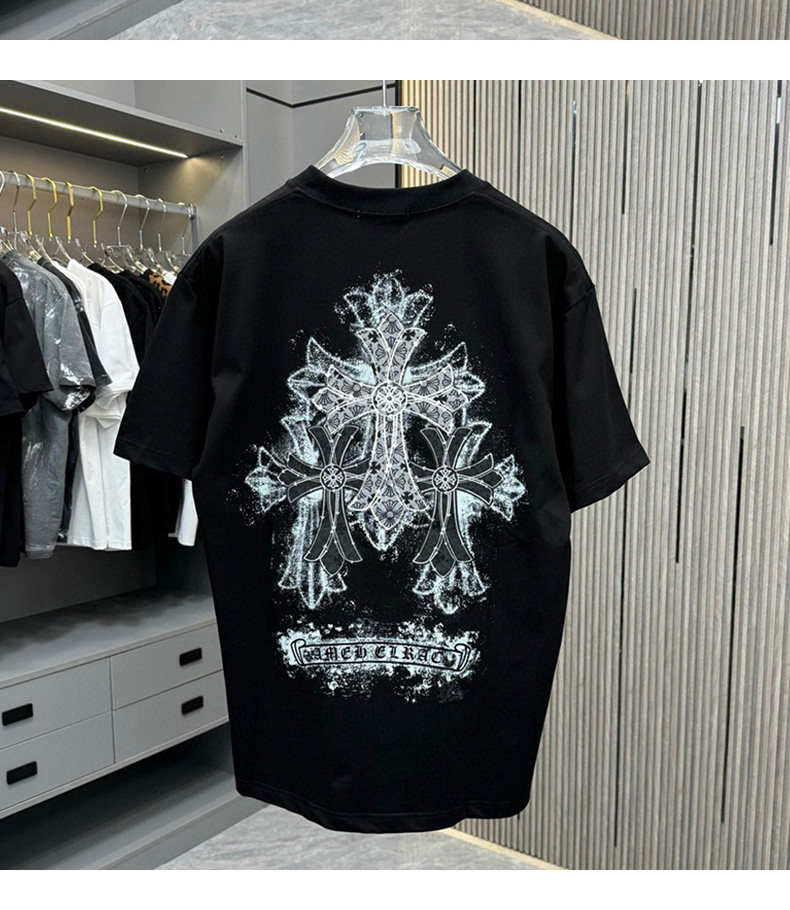Chrome Hearts Cross Print White T-Shirt - 4