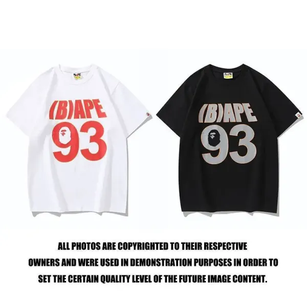A Bathing Ape Multi-Logo Print White T-Shirt - 20