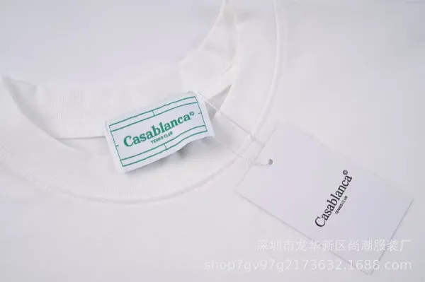 Casablanca Tennis Club Palm Springs Graphic T-Shirt Light Blue - 15