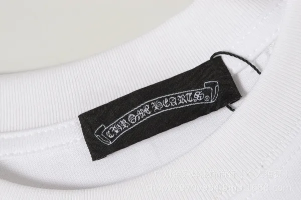 Chrome Hearts Embroidered Circle Logo White T-Shirt - 12