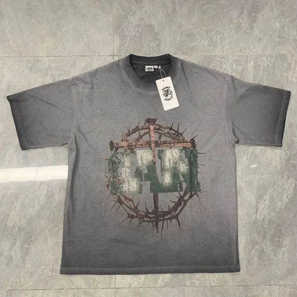 Design Saint Vanity Graphic Print Red T-Shirt T-Shirts - 13