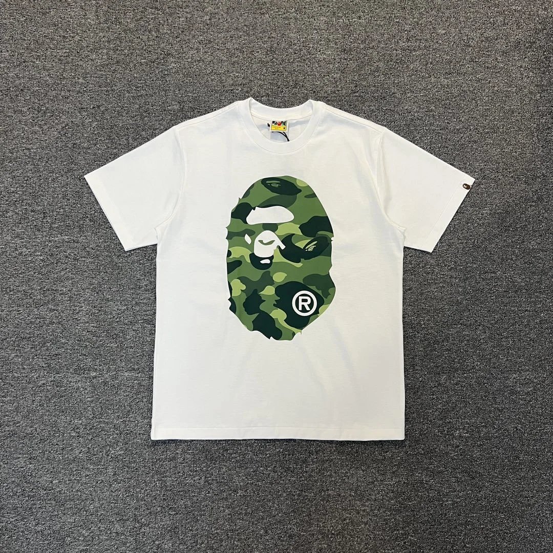 A Bathing Ape Camo Big Ape Head Black T-Shirt - 6