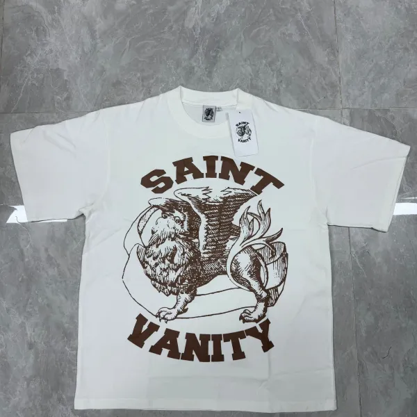 Design Saint Vanity Graphic Print Red T-Shirt T-Shirts - 11