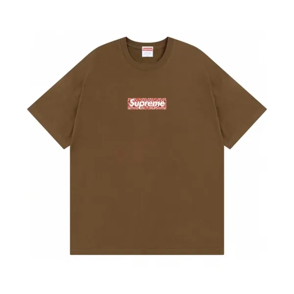 Supreme Bandana Box Logo Tee Brown T-Shirt - 1