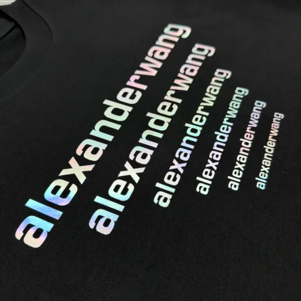 Alexander Wang Graphic Print Black T-Shirt - 24