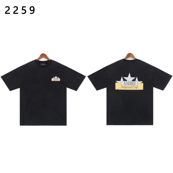 Amiri Resort Club Light Blue Graphic T-Shirt - 8