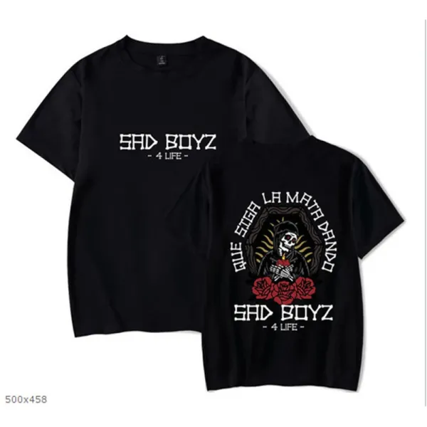 Design Sad Boyz - 4 Life Graphic Print Black T-Shirt T-Shirts - 1