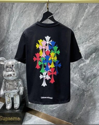 Chrome Hearts Multicolor Cross Flower Print T-Shirt - 4