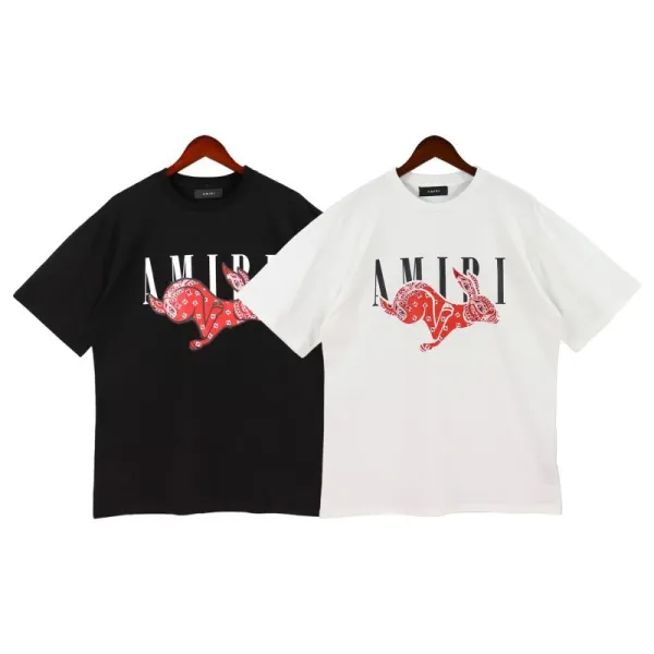 Amiri Tiger Logo Oversized Black T-Shirt - 35