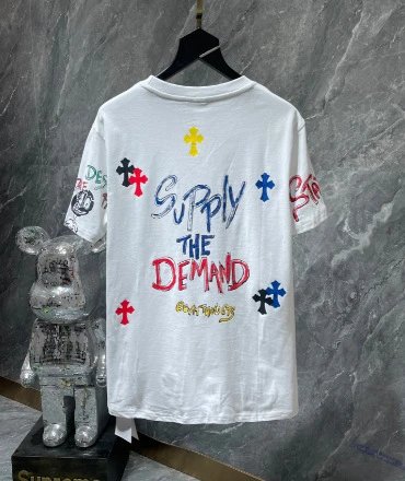 Chrome Hearts Multicolor Cross Flower Print T-Shirt - 15