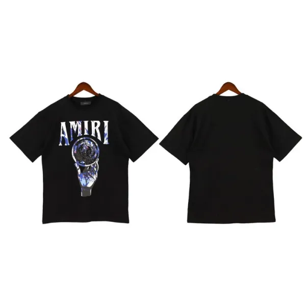 Amiri Tiger Logo Oversized Black T-Shirt - 36