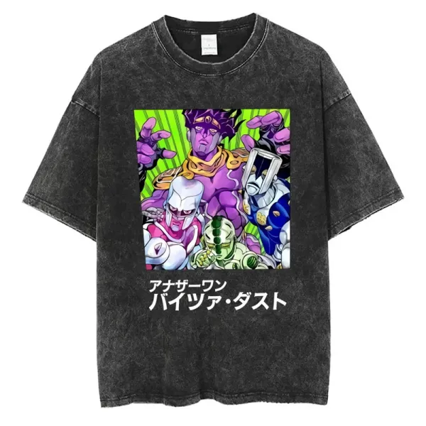 Design JoJo's Bizarre Adventure: Vento Aureo T-Shirt Black Washed - 1
