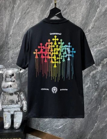 Chrome Hearts Multicolor Cross Flower Print T-Shirt - 37