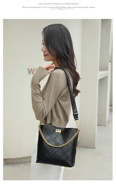 Chanel Quilted Chain Shoulder Bag Black - 10