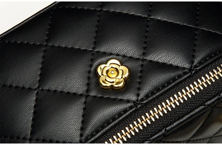Chanel Coco Handle Black Quilted Leather Chain Handbag - 12