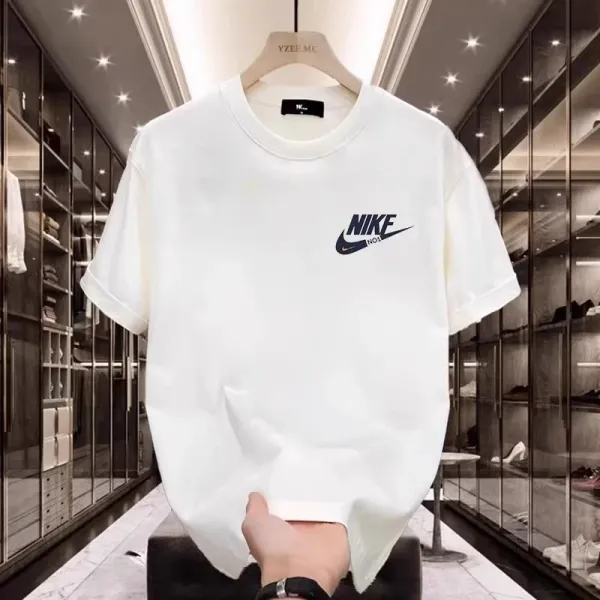 Design Nike Swoosh Art Print White T-Shirt Tops.t Shirts - 14