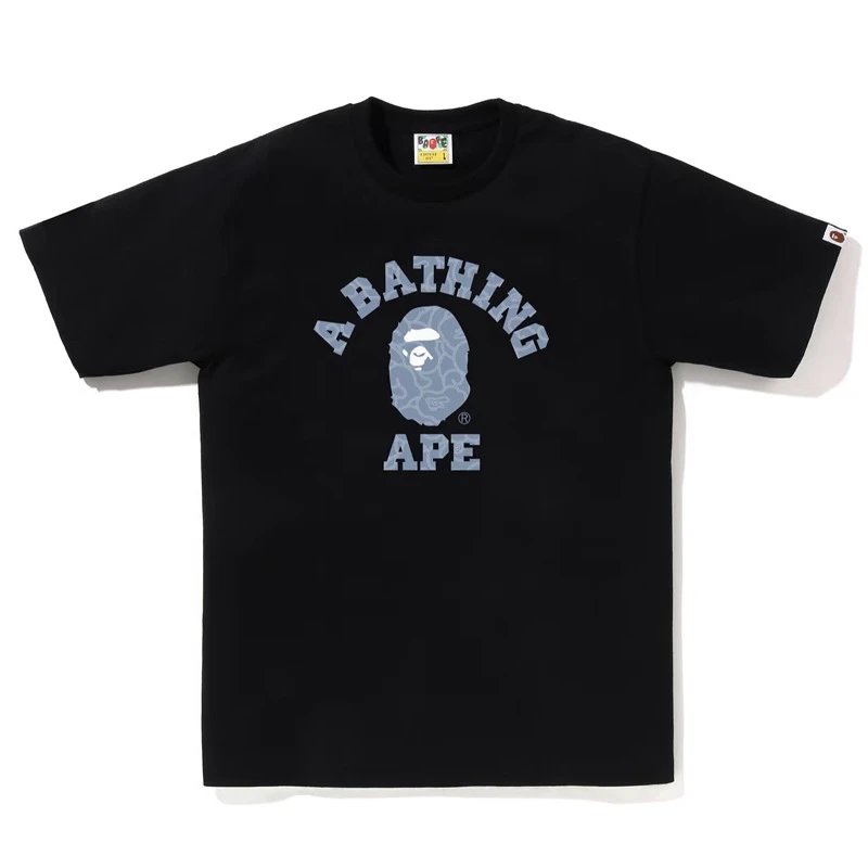A Bathing Ape Classic Ape Head Graphic White T-Shirt - 4