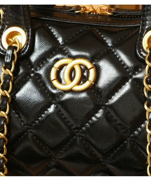 Chanel Quilted Boston Bag Burgundy Leather Handbag - 26