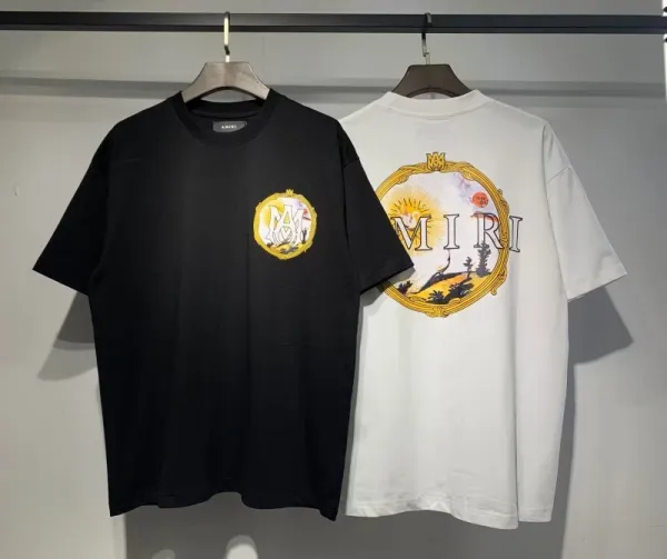 Amiri Floral Logo Black T-Shirt - 28