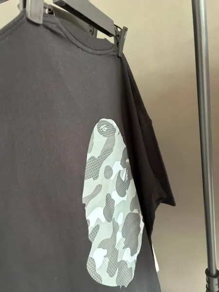 A Bathing Ape BAPE Logo Graphic White T-Shirt - 16