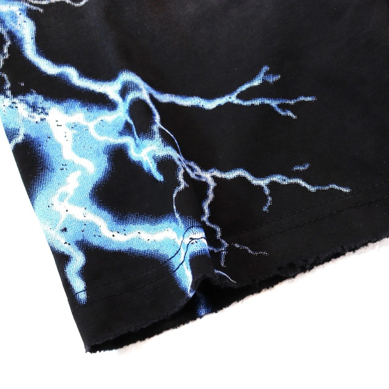 Design Valley World Cup Lightning Tiger Print Black T-Shirt T-Shirts - 9