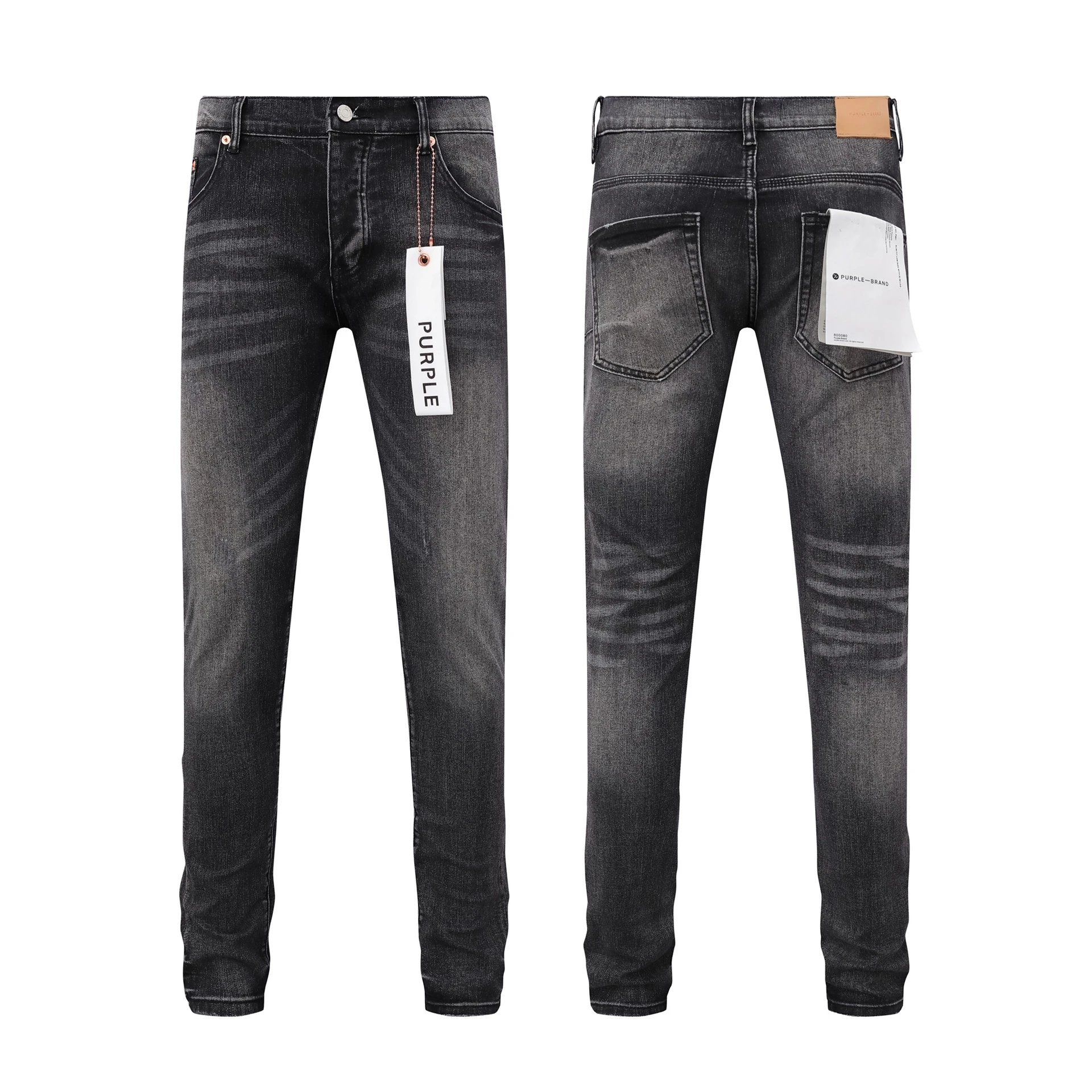 Purple Brand Logo-Embroidered Flared Black Jeans - 22
