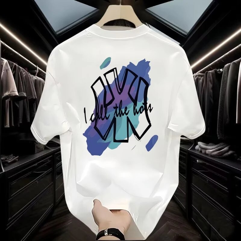 Design NY Logo Graphic Print Black T-Shirt - 28