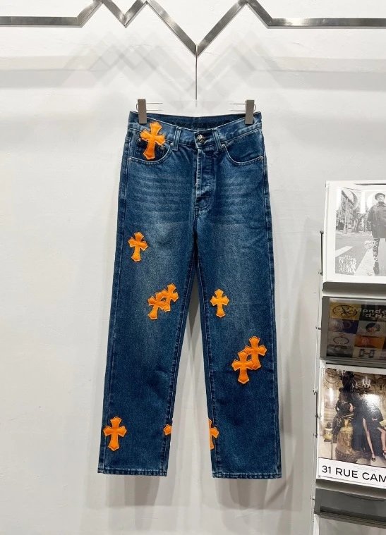 Chrome Hearts Cross Patch Relaxed Jeans photo 5