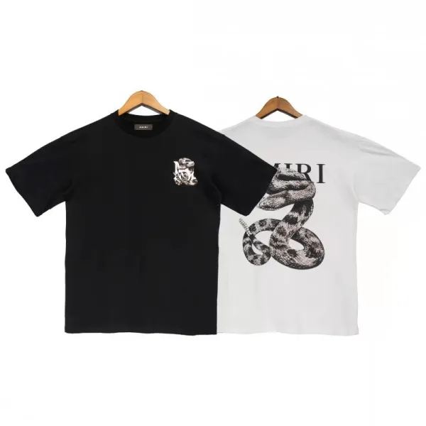 Amiri Tiger Logo Oversized Black T-Shirt - 22