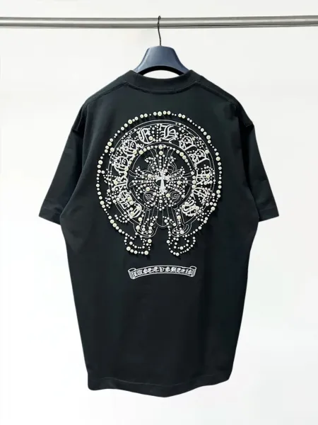 Chrome Hearts Cross Logo Light Blue T-Shirt - 10