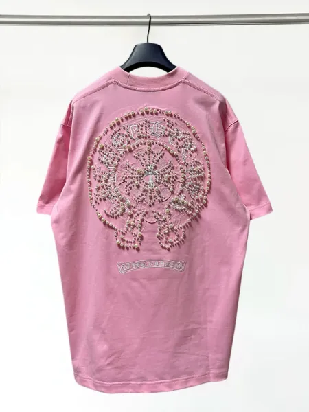 Chrome Hearts Cross Logo Light Blue T-Shirt - 12