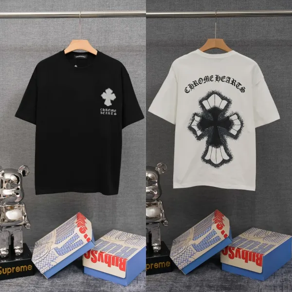 Chrome Hearts Cross Motif White T-Shirt - 36