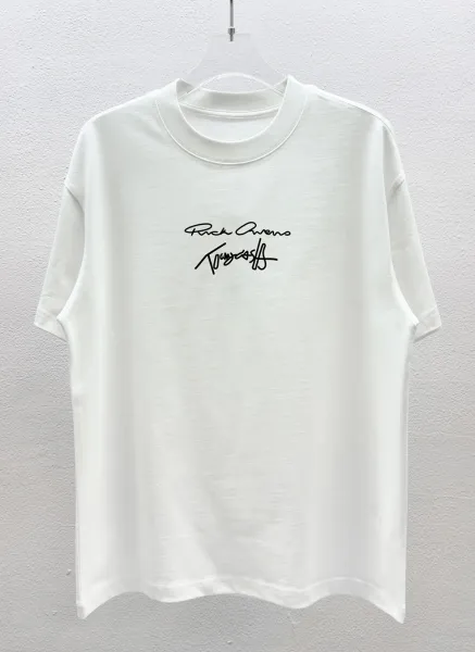 Maison Margiela Tabi Logo Embroidered Black T-Shirt - 31