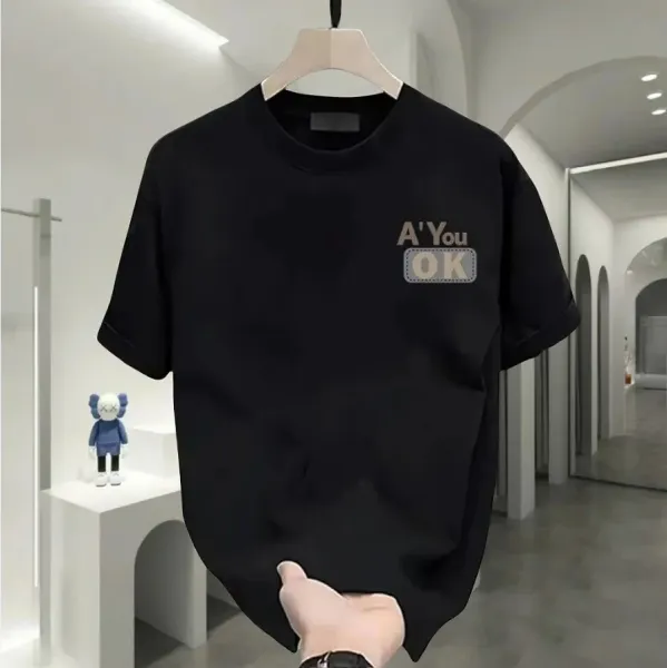Design Basic Crew Neck White T-Shirt Tops.t Shirts - 5