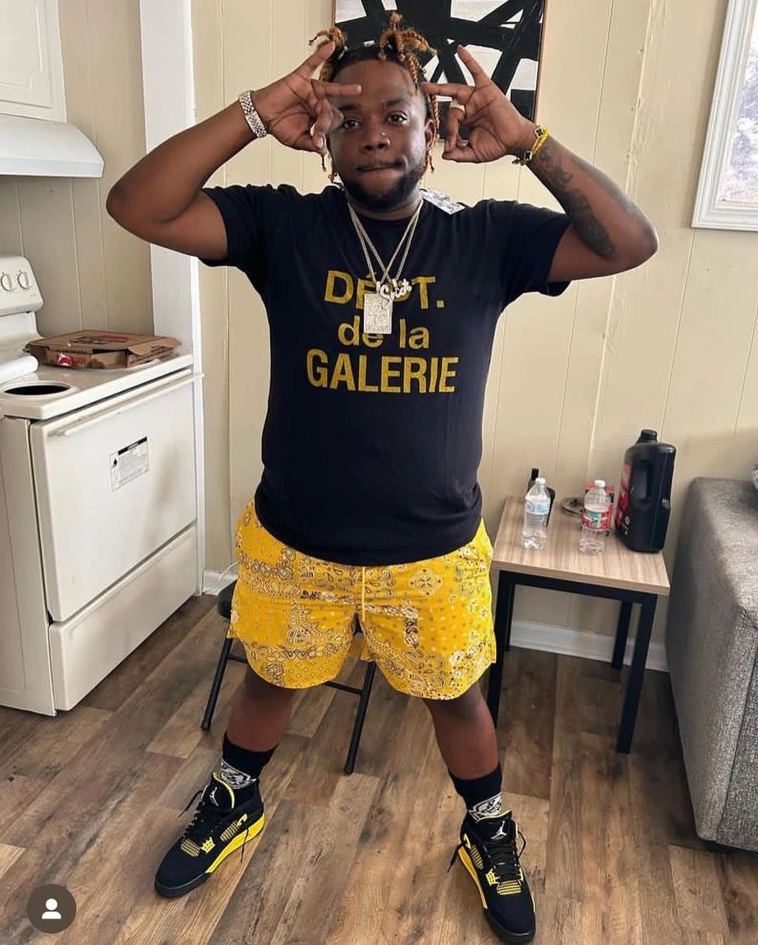 Gallery Dept Gallery Dept. Yellow Oversized T-Shirt - 10