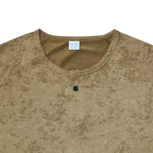 Design Henley T-Shirt Army Green T-Shirt - 28
